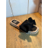 Zwarte strik slipper givana